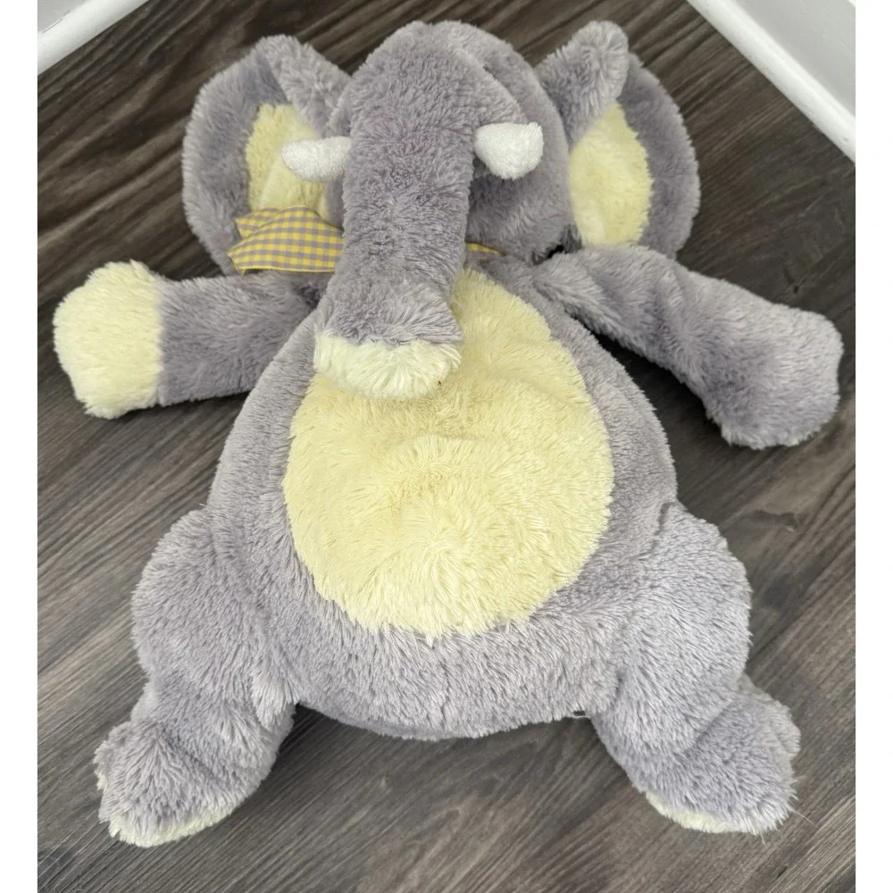 Vintage 2004 Animal Adventure Gray Elephant Sitting Stuffed Toy‎ Plush Soft Cozy